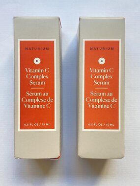 NEW Naturium Vitamin C Complex Serum Travel Size 2 x 15mL Duo